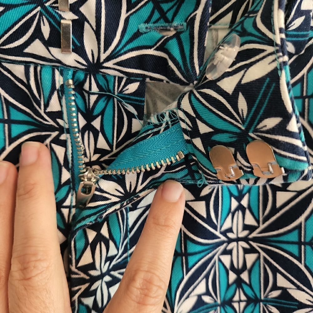 Stylus Blue Patterned Shorts - Picture 5 of 5